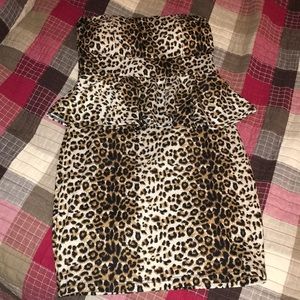 Cheetah print dress